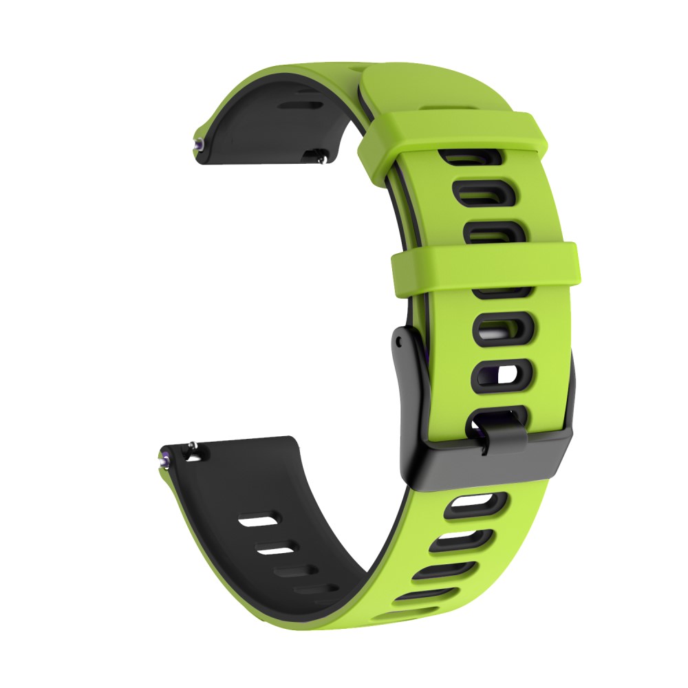 Dual Color λουράκι σιλικόνης για το Realme Watch 2 / Watch 2 Pro / Watch S Pro 232 - Lime/ Black