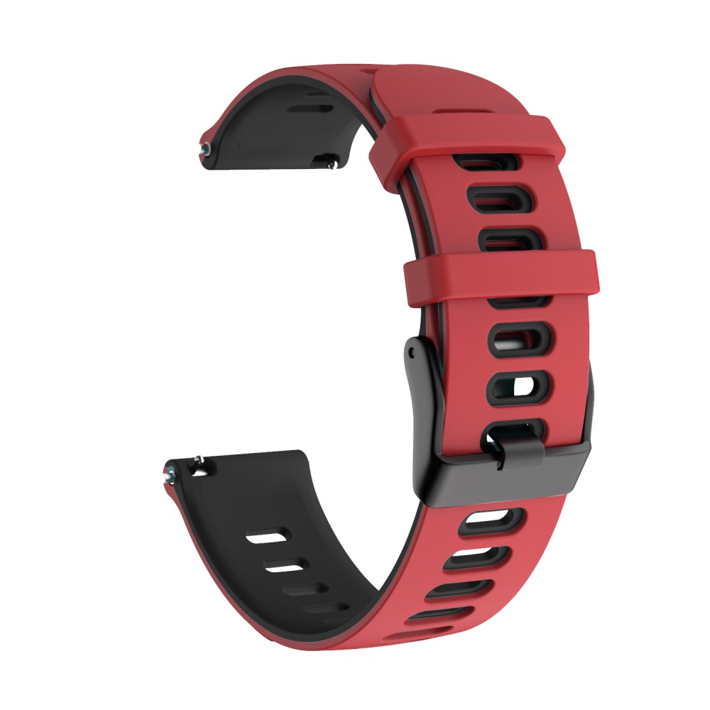 Dual-color λουράκι σιλικόνης για το Huawei Watch GT 3 Pro Ceramic 43mm Red/Black