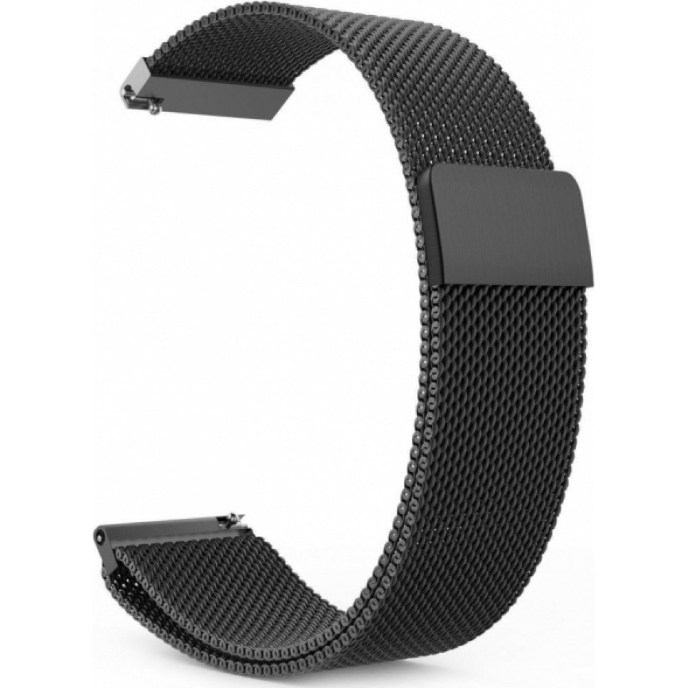 Milanese Μεταλλικό Μαύρο με μαγνητικό κλείσιμο Για Το Samsung Galaxy Watch 4 (40mm)/(44mm) / Samsung Galaxy Watch 4 classic (42mm) /(46mm)
