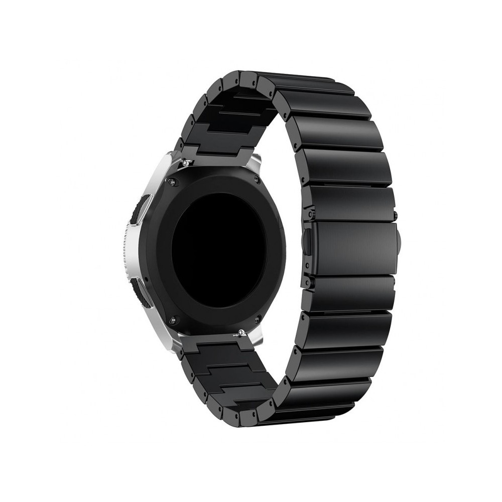 Λουράκι stainless steel bracelet με butterfly buckle για το  Garmin Forerunner 255 / Vivoactive 4 / Venu 2 (45mm) - Black