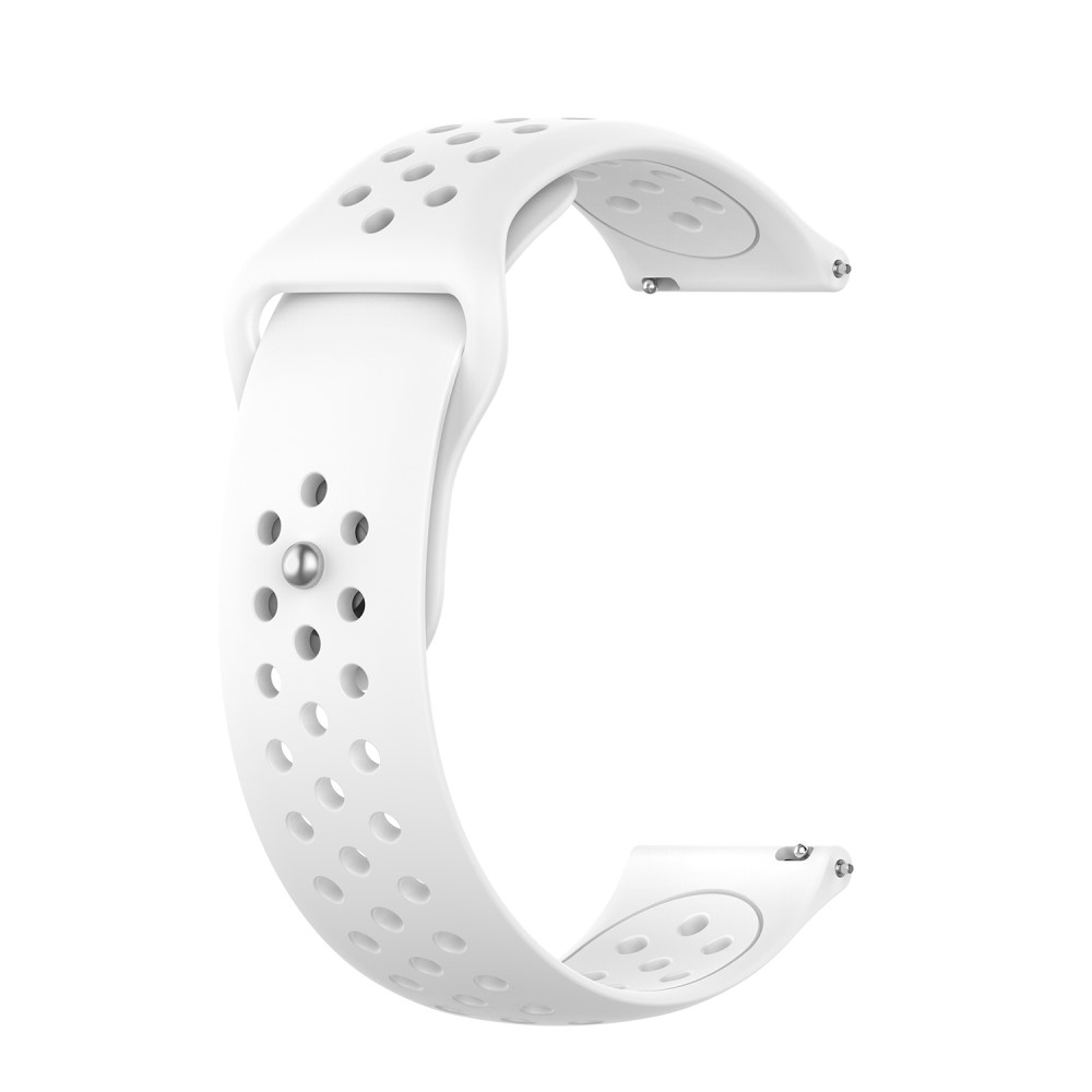 Λουράκι σιλικόνης με τρύπες Για Το Huawei Watch 3 (46mm) / Huawei watch 3 Pro (48mm) / Huawei Watch GT 2 Pro (47mm) / Honor GS Pro 48mm  - White