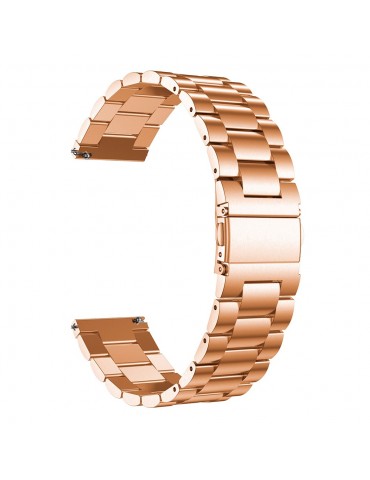 Μεταλλικό λουράκι stainless steel Για Το Samsung Galaxy Watch 4 (40mm)/(44mm) / Samsung Galaxy Watch 4 classic (42mm) /(46mm)- Rose Gold