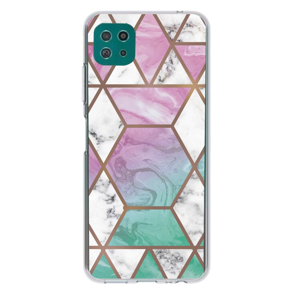 Θήκη σιλικόνης marble pattern για το Samsung Galaxy A22 5G - Colorful