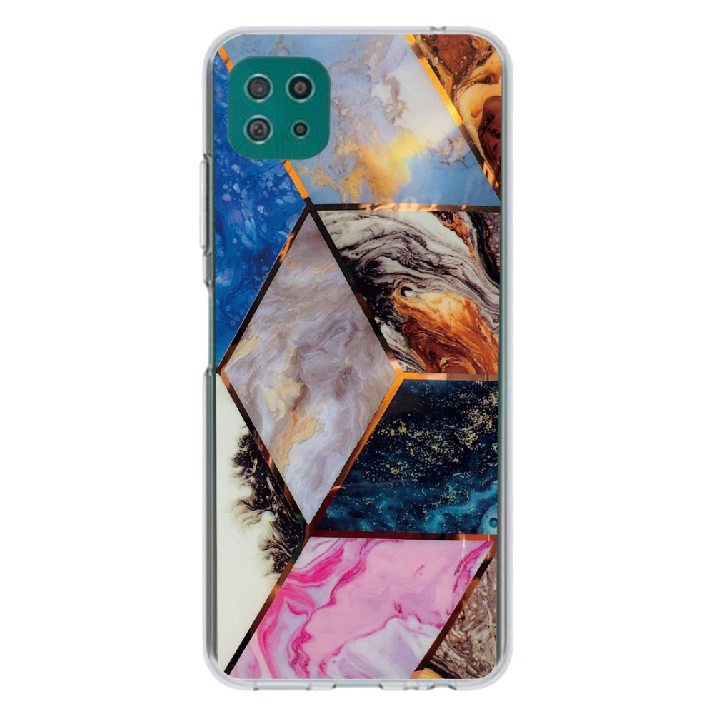 Θήκη σιλικόνης marble pattern  για το Samsung Galaxy A22 5G - Multi color