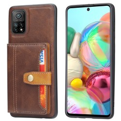 Θήκη δερματίνης για το Xiaomi Redmi Note 11 Pro 4G/Redmi Note 11 Pro 5G(Brown)
