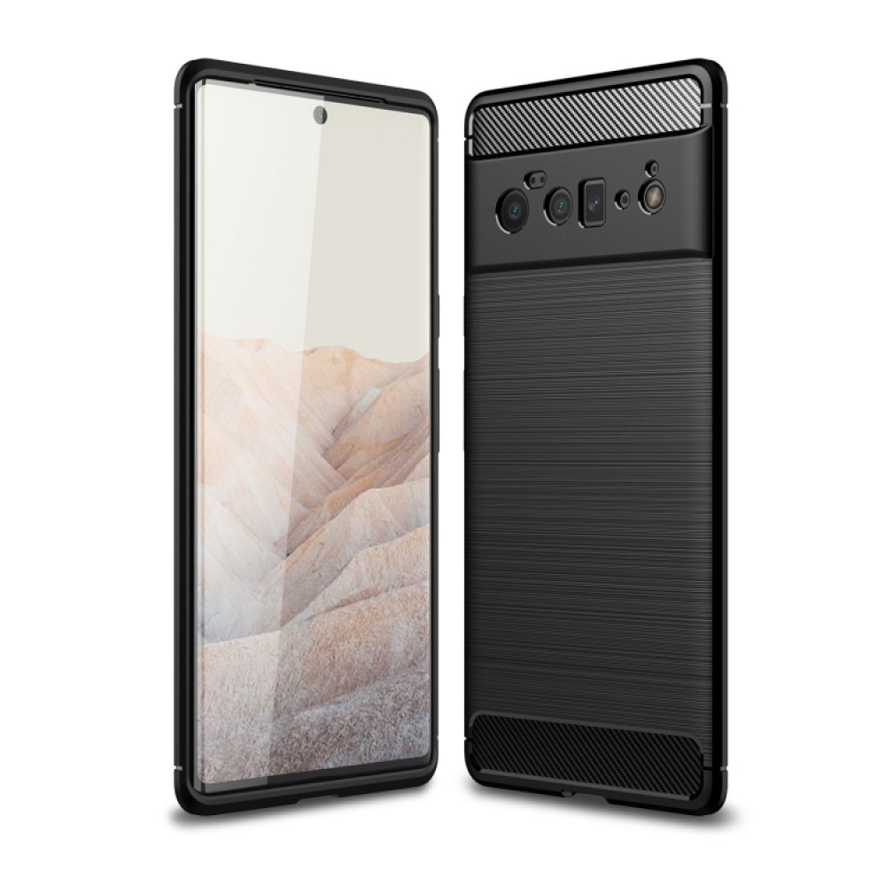 Θήκη Carbon Back Cover Σιλικόνης για τo Google Pixel 6 Pro (Black)  