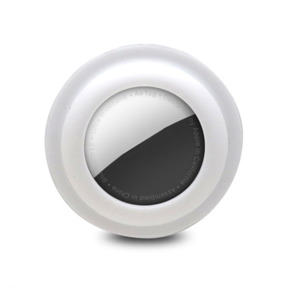 Θήκη σιλικόνης για AirTag Shockproof Anti-scratch White