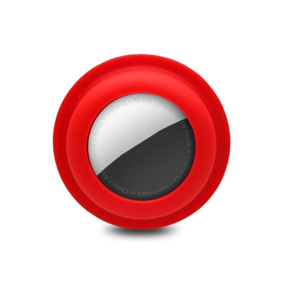 Θήκη σιλικόνης για AirTag Shockproof Anti-scratch Red