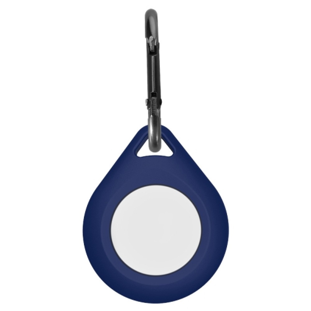Θήκη σιλικόνης για AirTag Water Drop με γάντζο ασφαλείας Midnight Blue