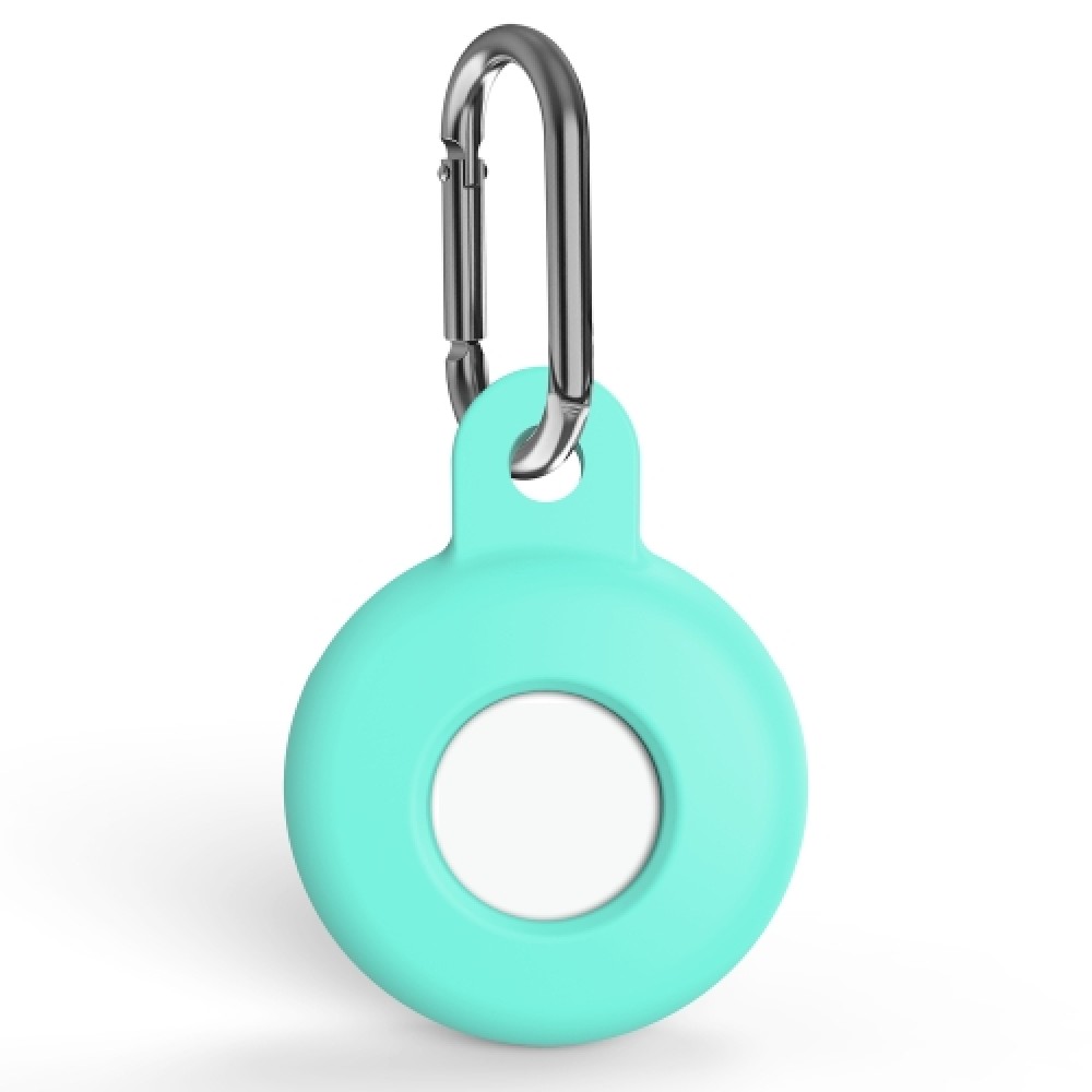 Θήκη σιλικόνης για AirTag Shockproof με γάντζο ασφαλείας Mint Green