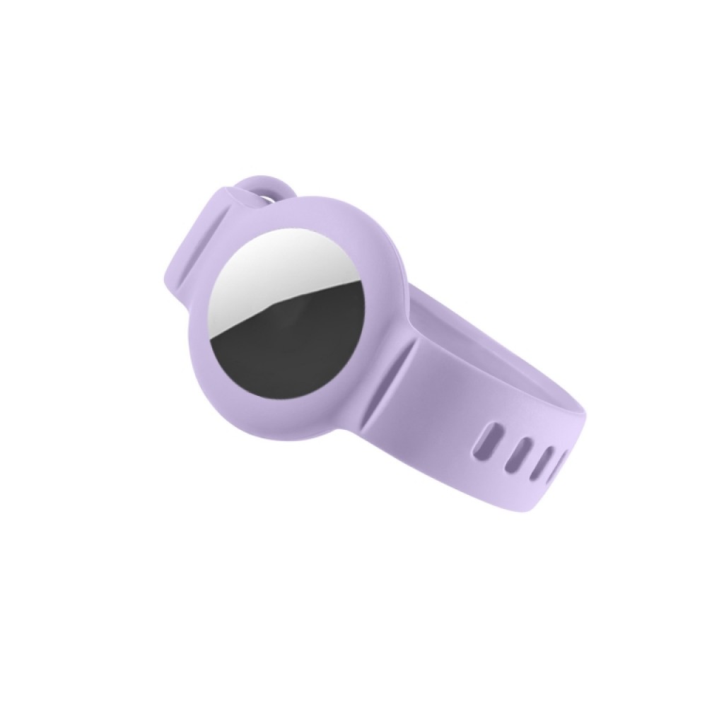 Λουράκι σιλικόνης με θήκη για AirTag Purple