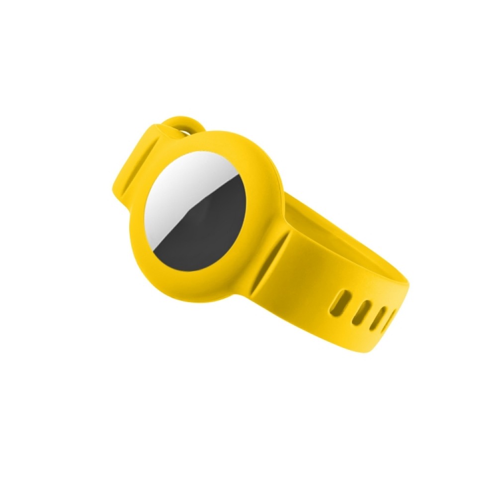 Λουράκι σιλικόνης με θήκη για AirTag Yellow
