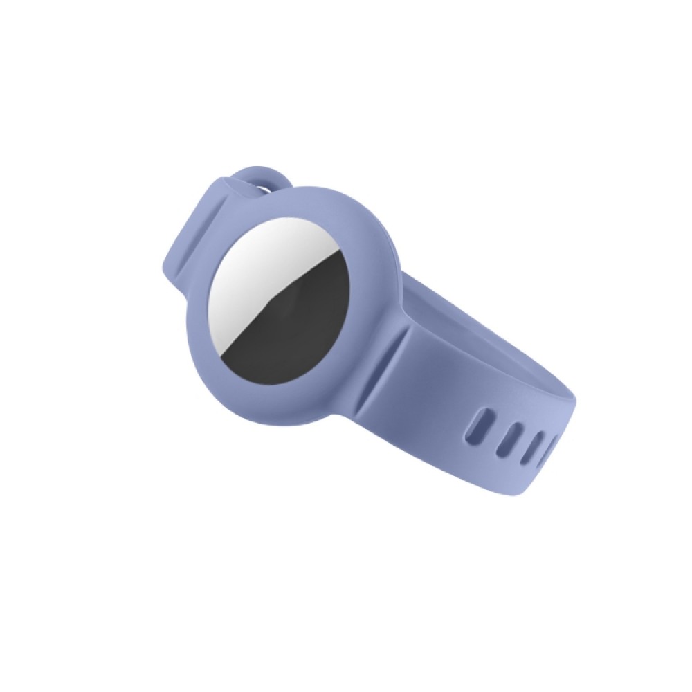 Λουράκι σιλικόνης με θήκη για AirTag Lavender Grey