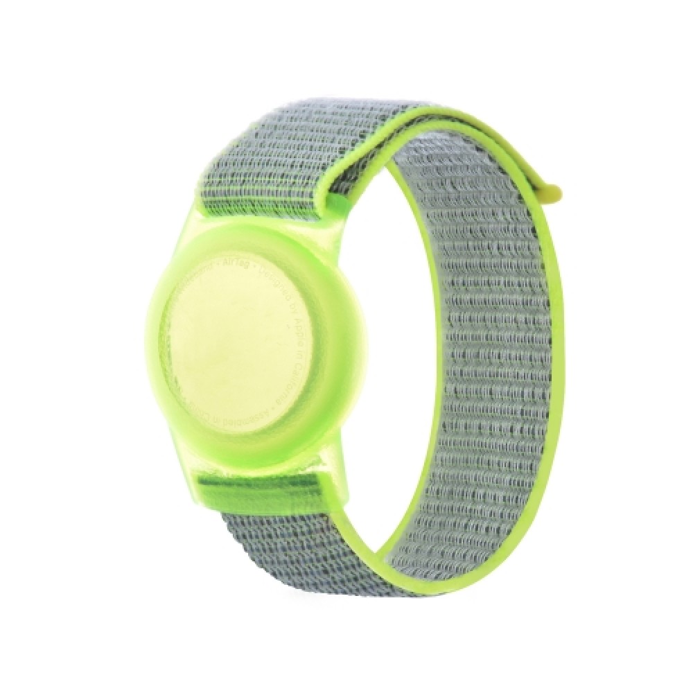 Λουράκι nylon με θήκη για AirTag Bright Yellow