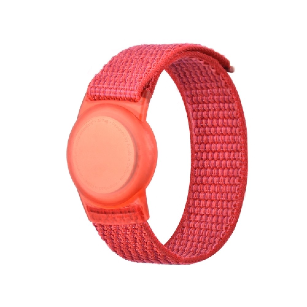 Λουράκι nylon με θήκη για AirTag Red