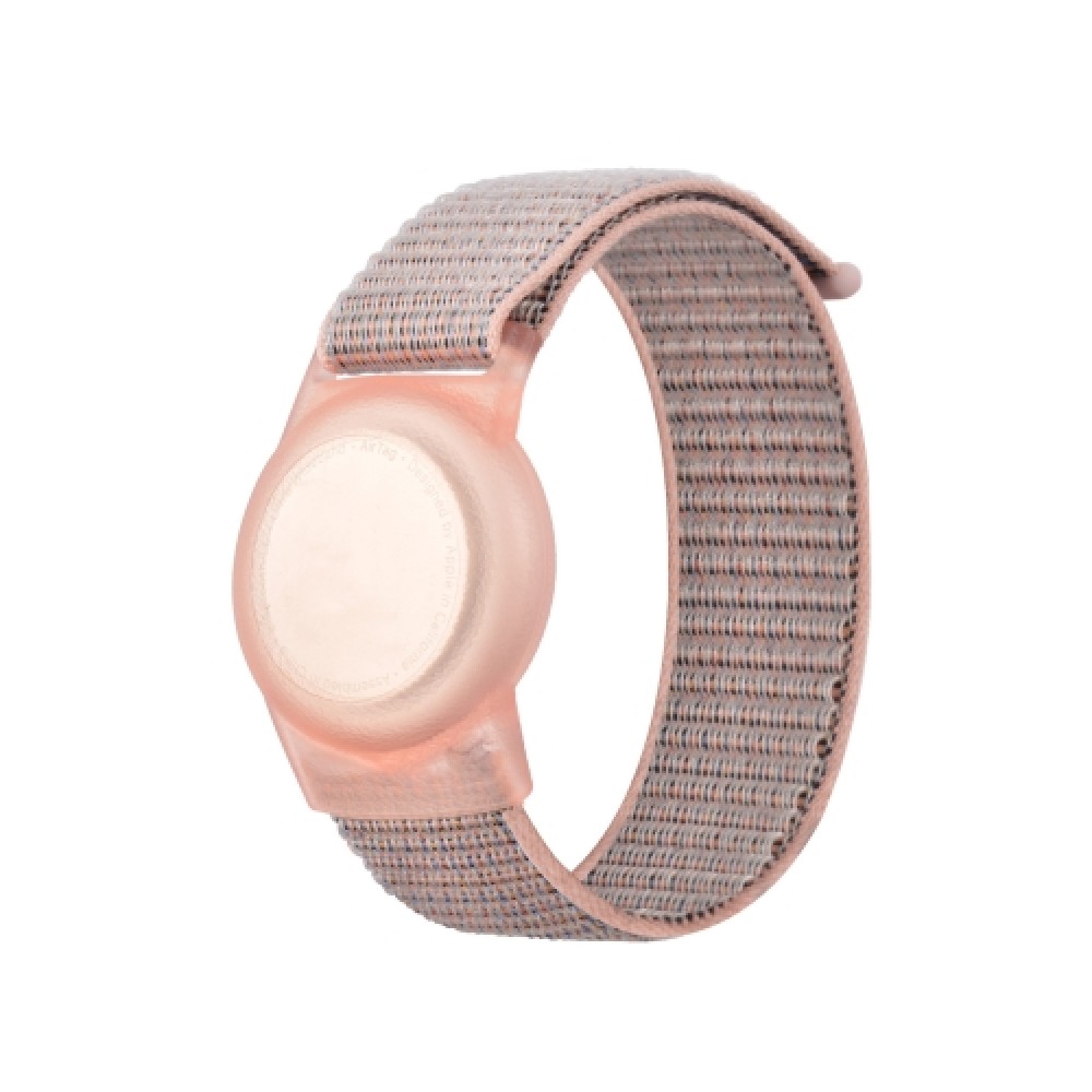 Λουράκι nylon με θήκη για AirTag Pink