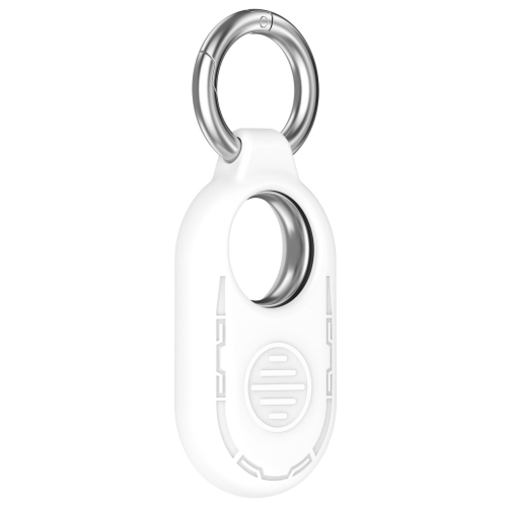 Θήκη σιλικόνης για Samsung Galaxy SmartTag 2 με μπρελόκ White