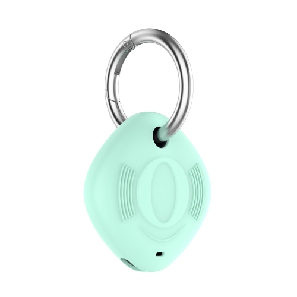 Θήκη σιλικόνης Rhombus για Samsung Galaxy SmartTag με μπρελόκ Teal