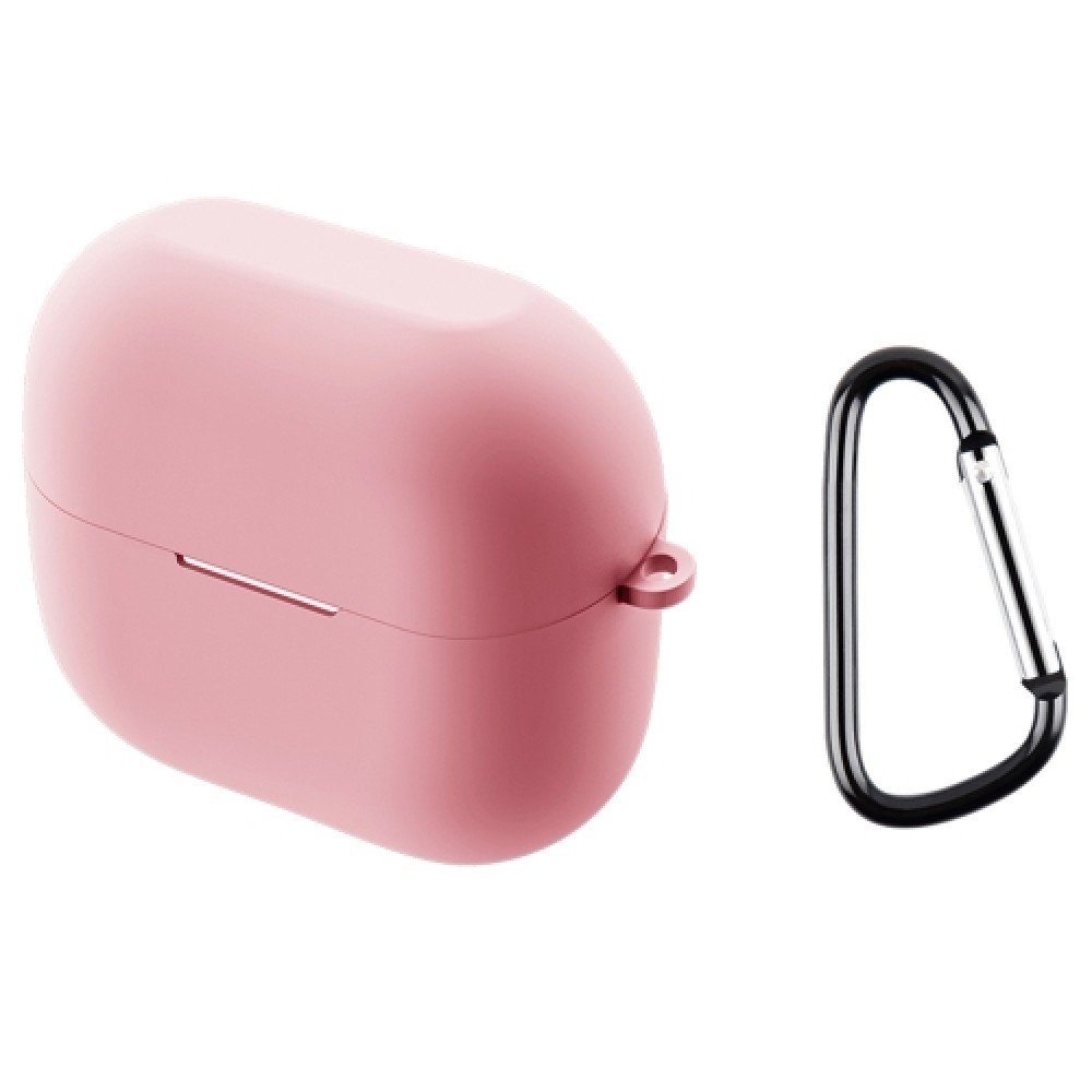 Θήκη σιλικόνης με γάντζο ασφαλείας για Samsung Galaxy Buds 3 / 3 Pro Pink