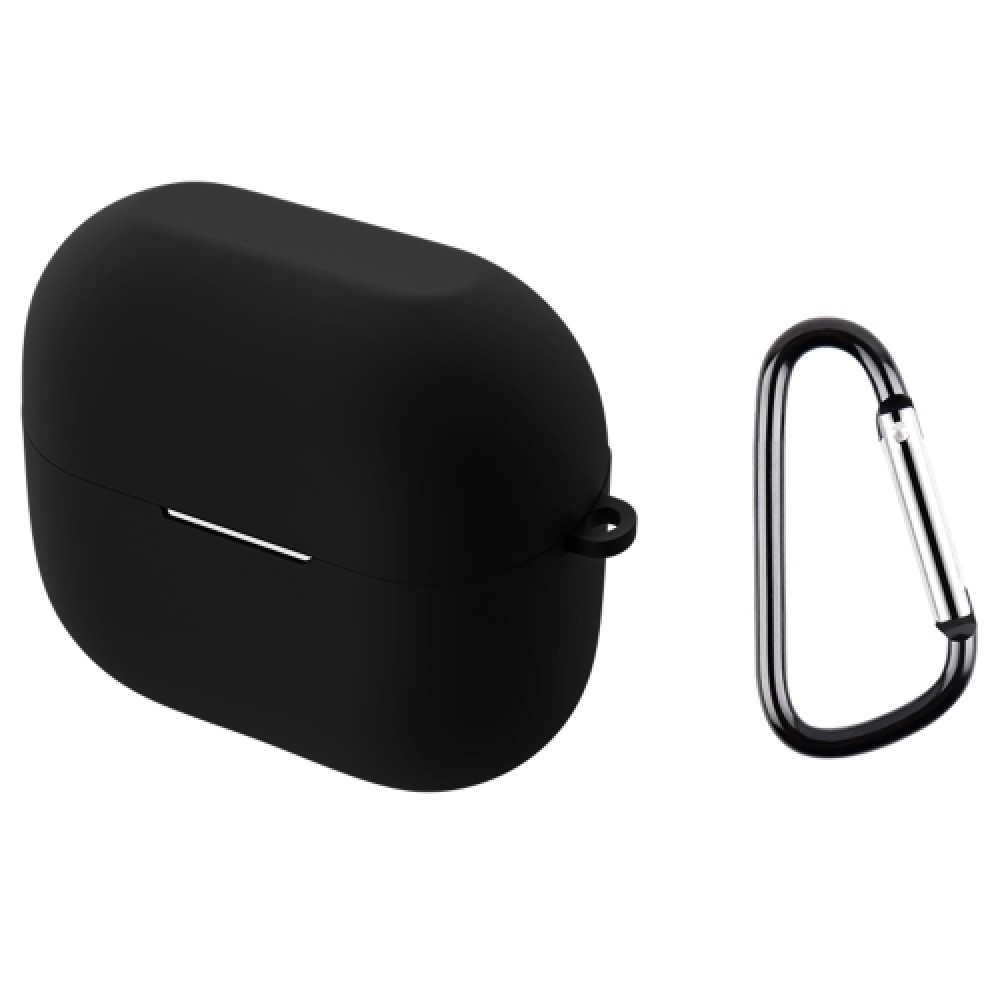 Θήκη σιλικόνης με γάντζο ασφαλείας για Samsung Galaxy Buds 3 / 3 Pro Black Θήκη σιλικόνης με γάντζο ασφαλείας για Samsung Galaxy Buds 3 / 3 Pro Black