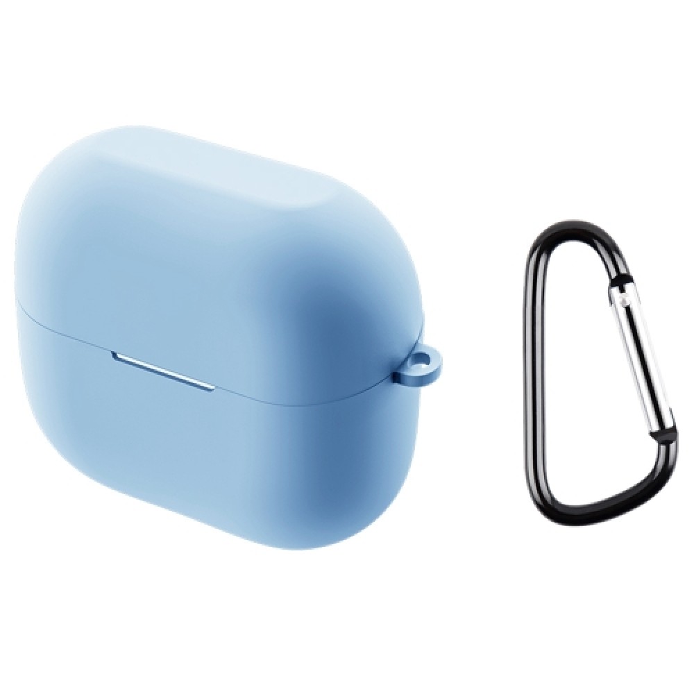 Θήκη σιλικόνης με γάντζο ασφαλείας για Samsung Galaxy Buds 3 / 3 Pro Light Blue