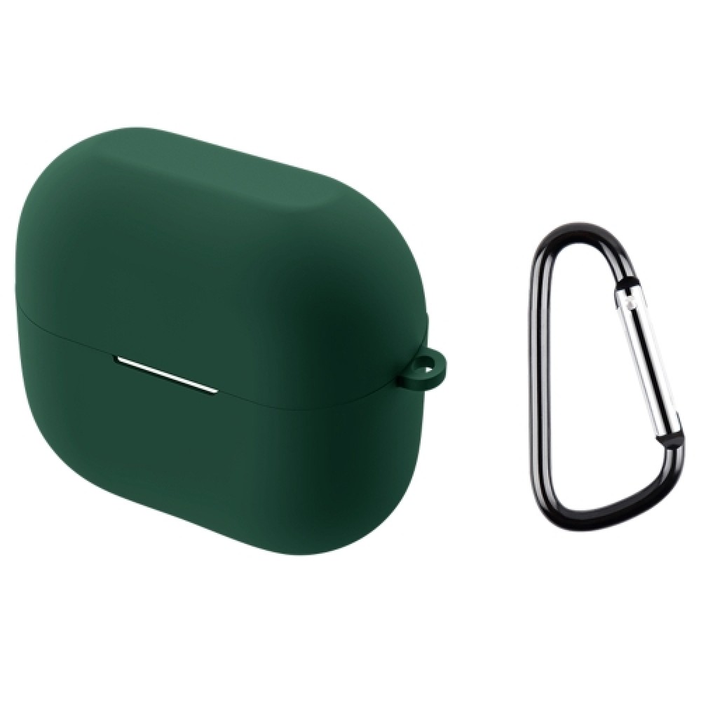 Θήκη σιλικόνης με γάντζο ασφαλείας για Samsung Galaxy Buds 3 / 3 Pro Green