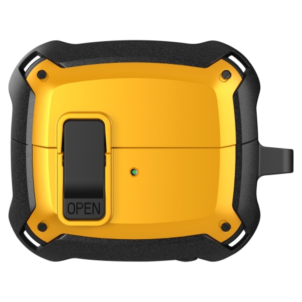 Θήκη Armor με γάντζο ασφαλείας και διακόπτη για Samsung Galaxy Buds 3 / 3 Pro Yellow