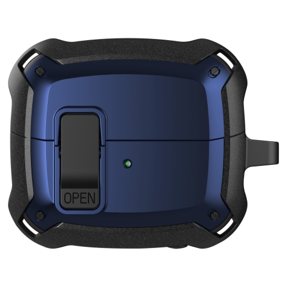 Θήκη Armor με γάντζο ασφαλείας και διακόπτη για Samsung Galaxy Buds 3 / 3 Pro Blue Θήκη Armor με γάντζο ασφαλείας και διακόπτη για Samsung Galaxy Buds 3 / 3 Pro Blue