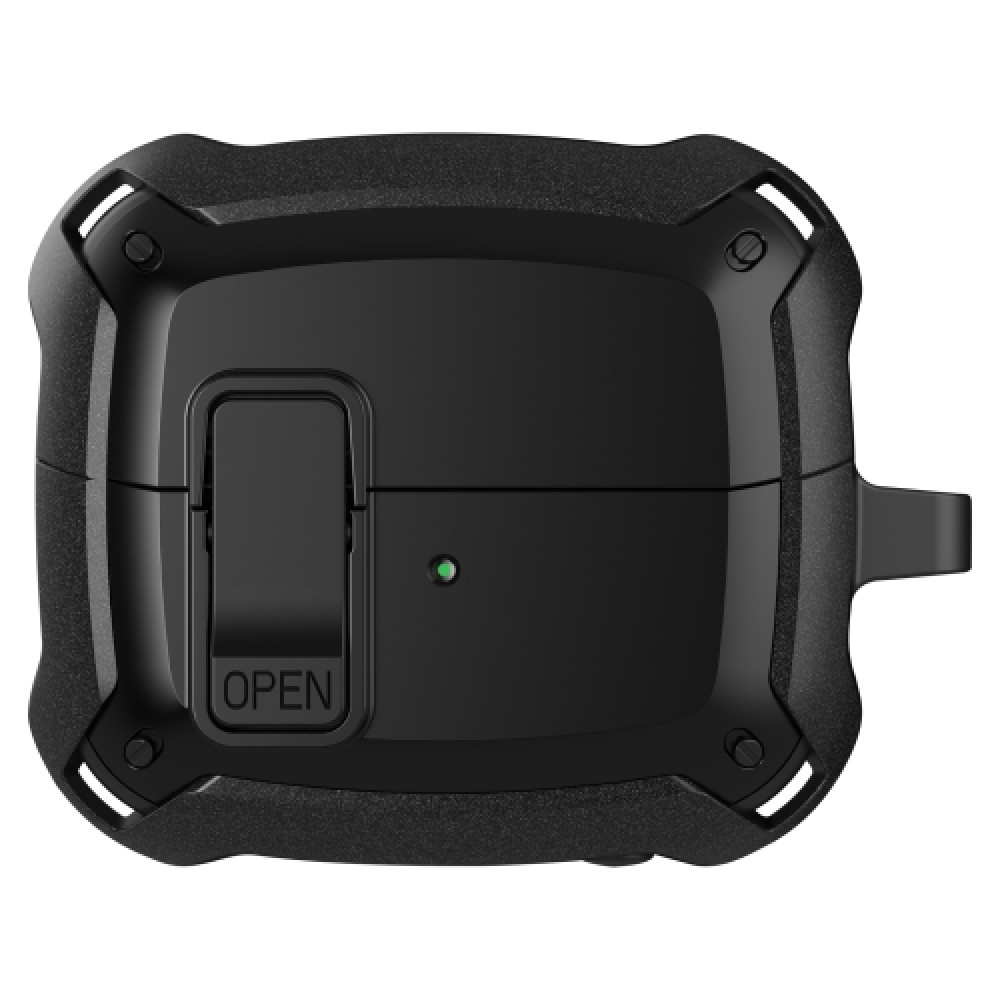 Θήκη Armor με γάντζο ασφαλείας και διακόπτη για Samsung Galaxy Buds 3 / 3 Pro Black Θήκη Armor με γάντζο ασφαλείας και διακόπτη για Samsung Galaxy Buds 3 / 3 Pro Black