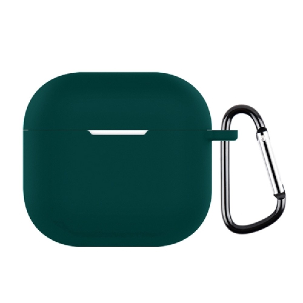 Θήκη σιλικόνης με γάντζο ασφαλείας για AirPods 4 Dark Green