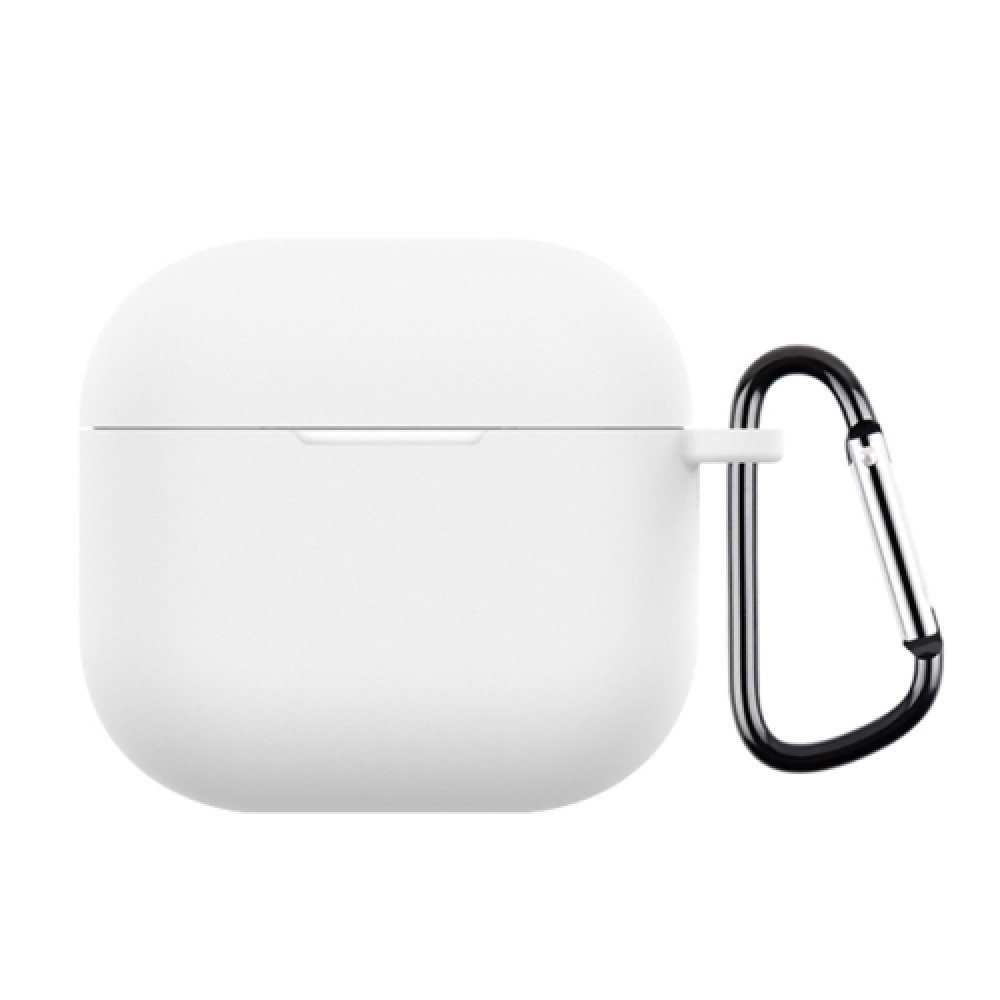 Θήκη σιλικόνης με γάντζο ασφαλείας για AirPods 4 White