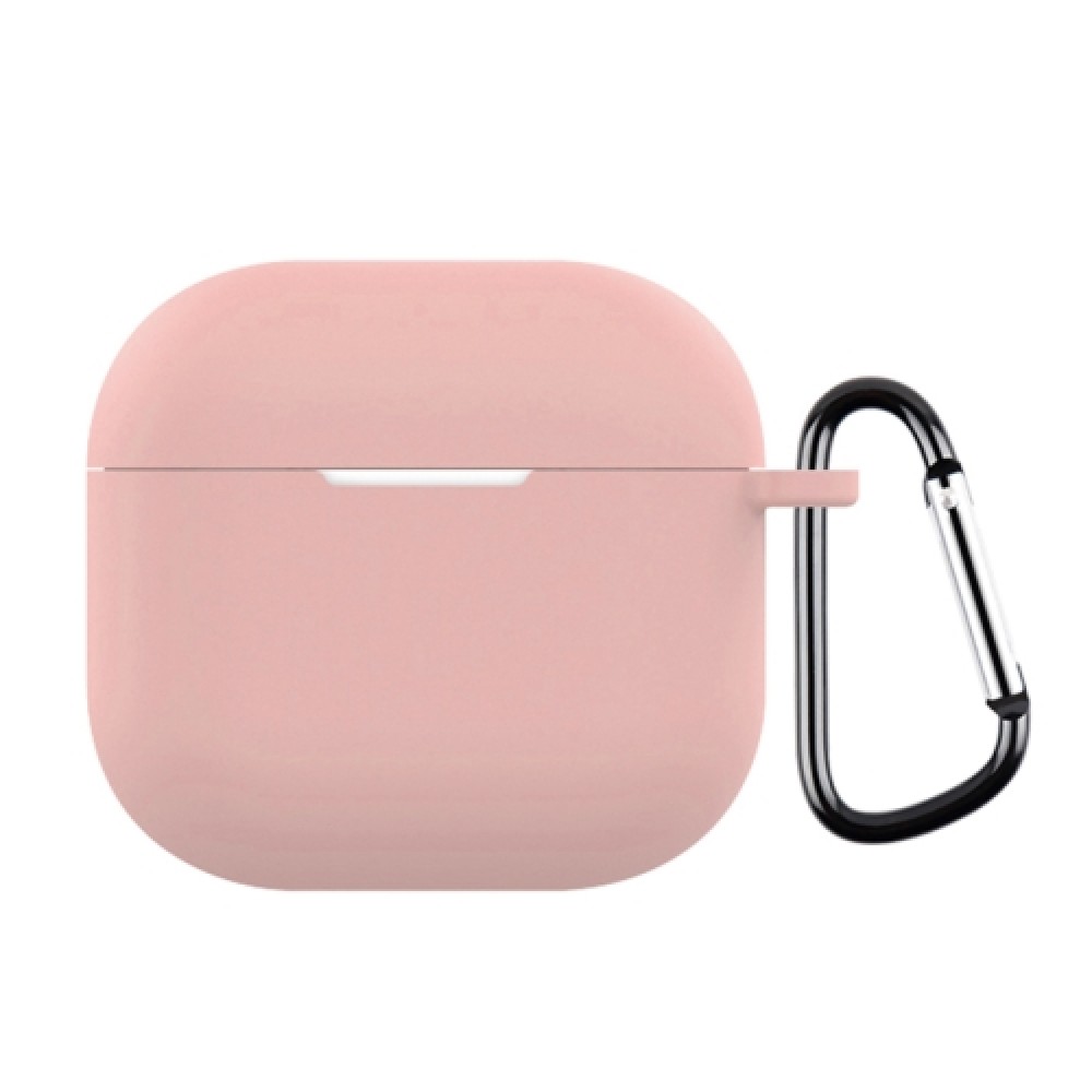 Θήκη σιλικόνης με γάντζο ασφαλείας για AirPods 4 Pink