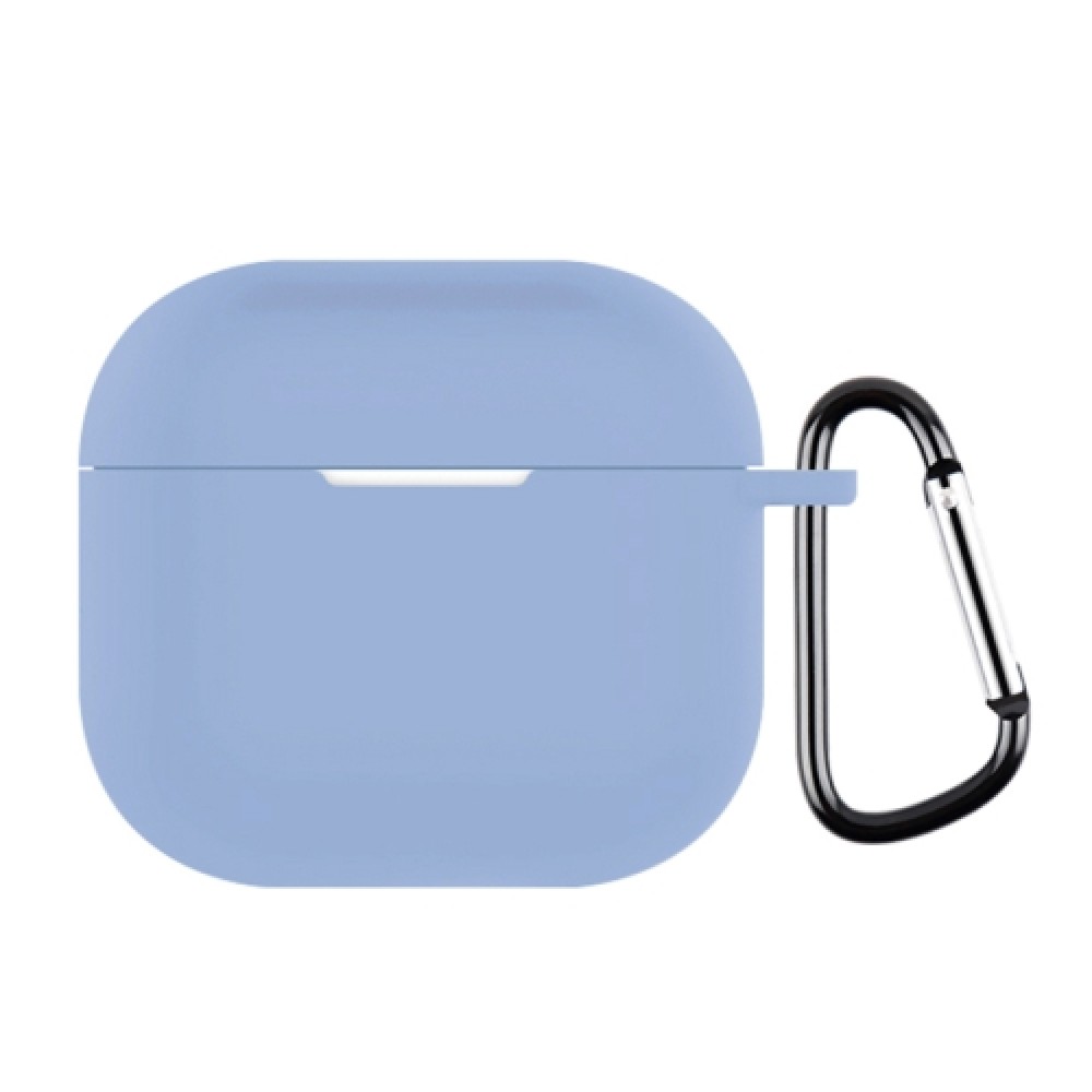 Θήκη σιλικόνης με γάντζο ασφαλείας για AirPods 4 Sky Blue
