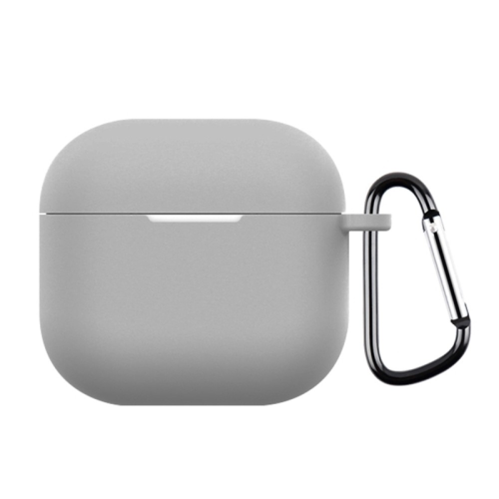 Θήκη σιλικόνης με γάντζο ασφαλείας για AirPods 4 Grey