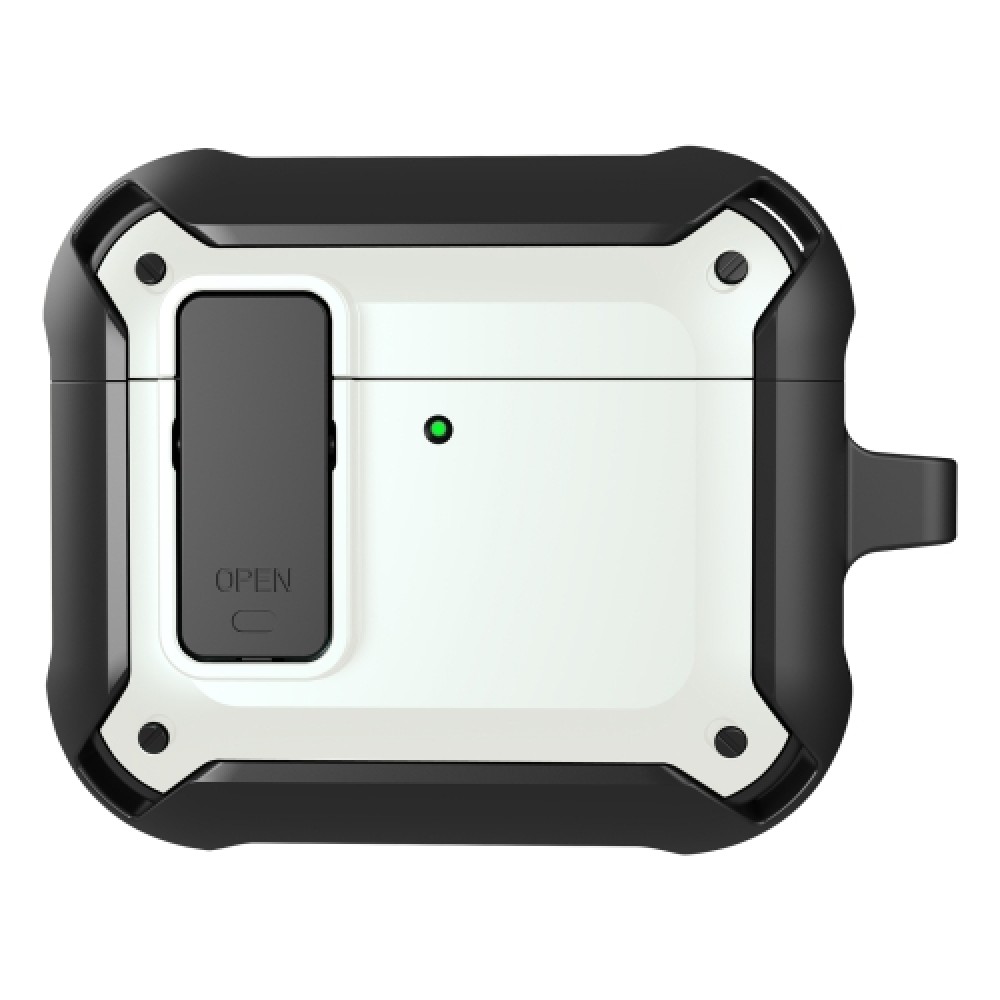 Θήκη armor με διακόπτη για AirPods 4 White