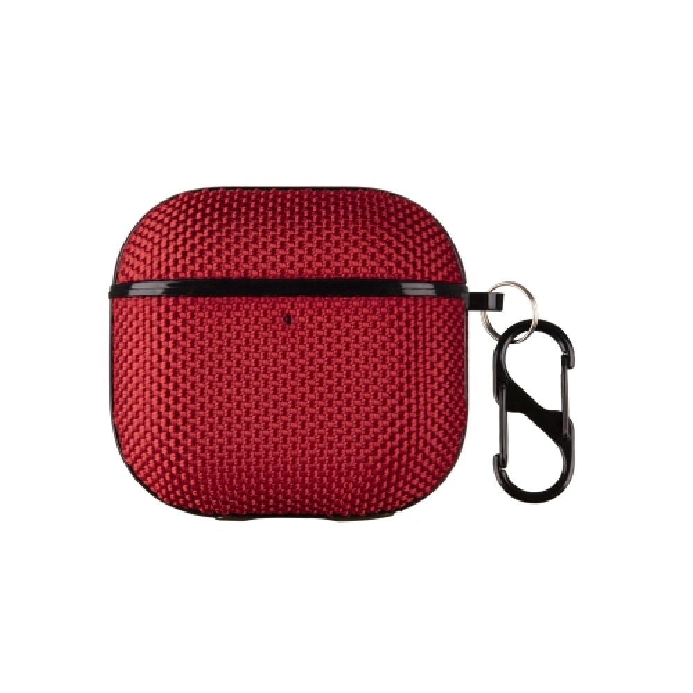 Θήκη Nylon με γάντζο ασφαλείας για AirPods 4 Red