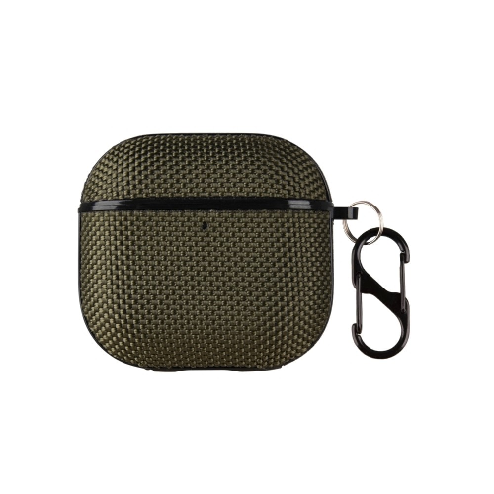 Θήκη Nylon με γάντζο ασφαλείας για AirPods 4 Army Green