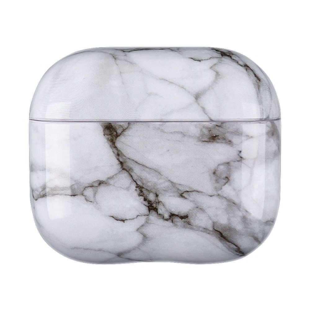 Θήκη Marble Pattern TPU για AirPods 4 Grey White
