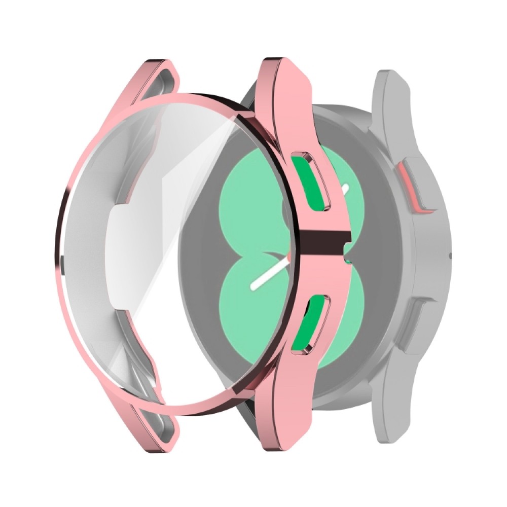 Θήκη προστασίας σιλικόνης με ενσωματωμένη προστασία οθόνη για το Samung Galaxy Watch 4 40mm - Pink