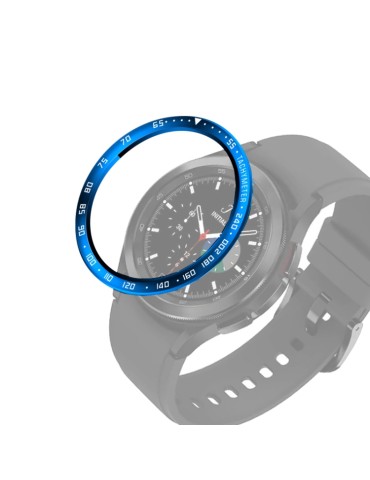 Προστατευτικός δαχτύλιος για το  Samsung Galaxy Watch 4 Classic 46mm (Blue Ring /White Letter)