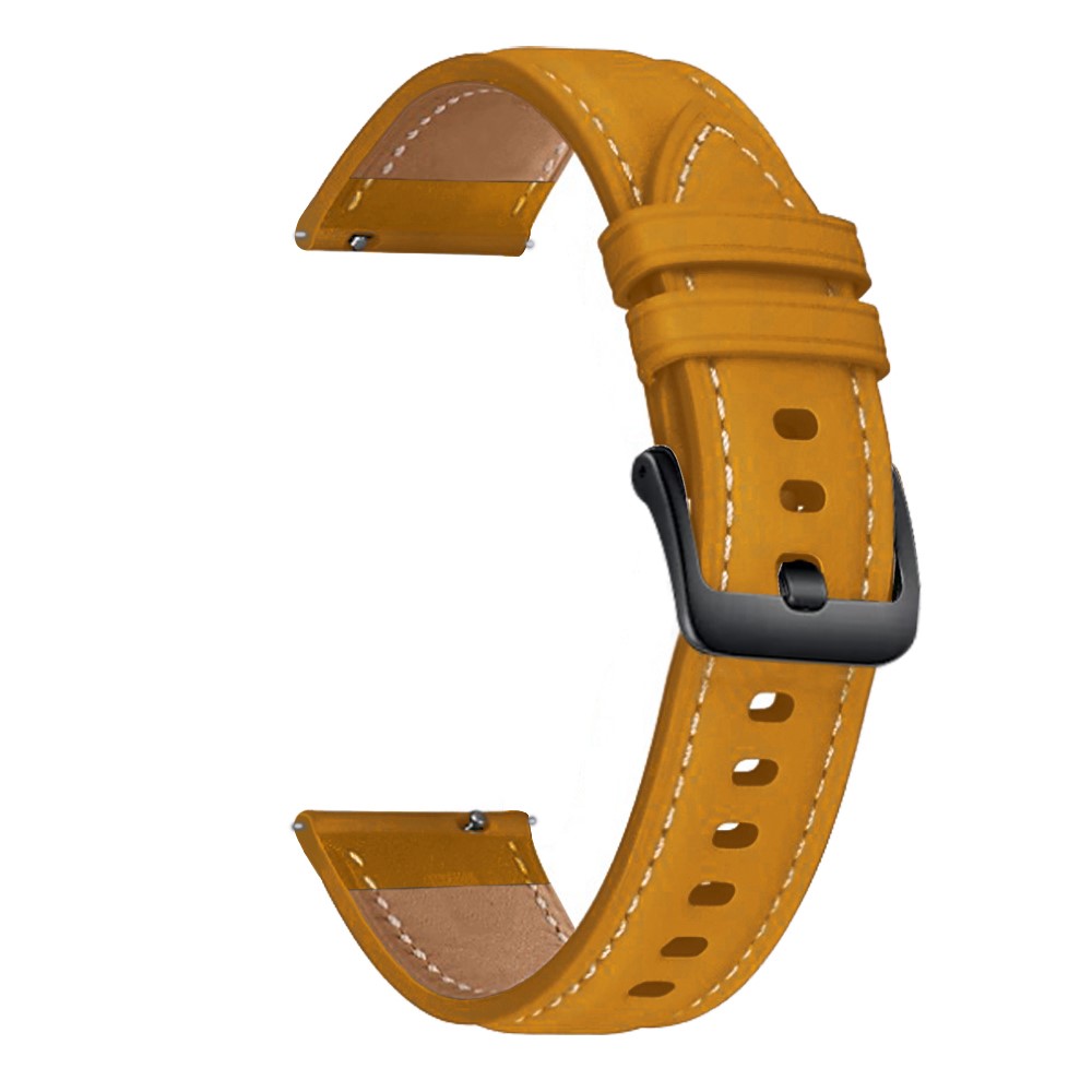 Δερμάτινο λουράκι με μαύρο κλείσιμο για το  Mibro Watch GS/ Mibro Watch C3
Mustard