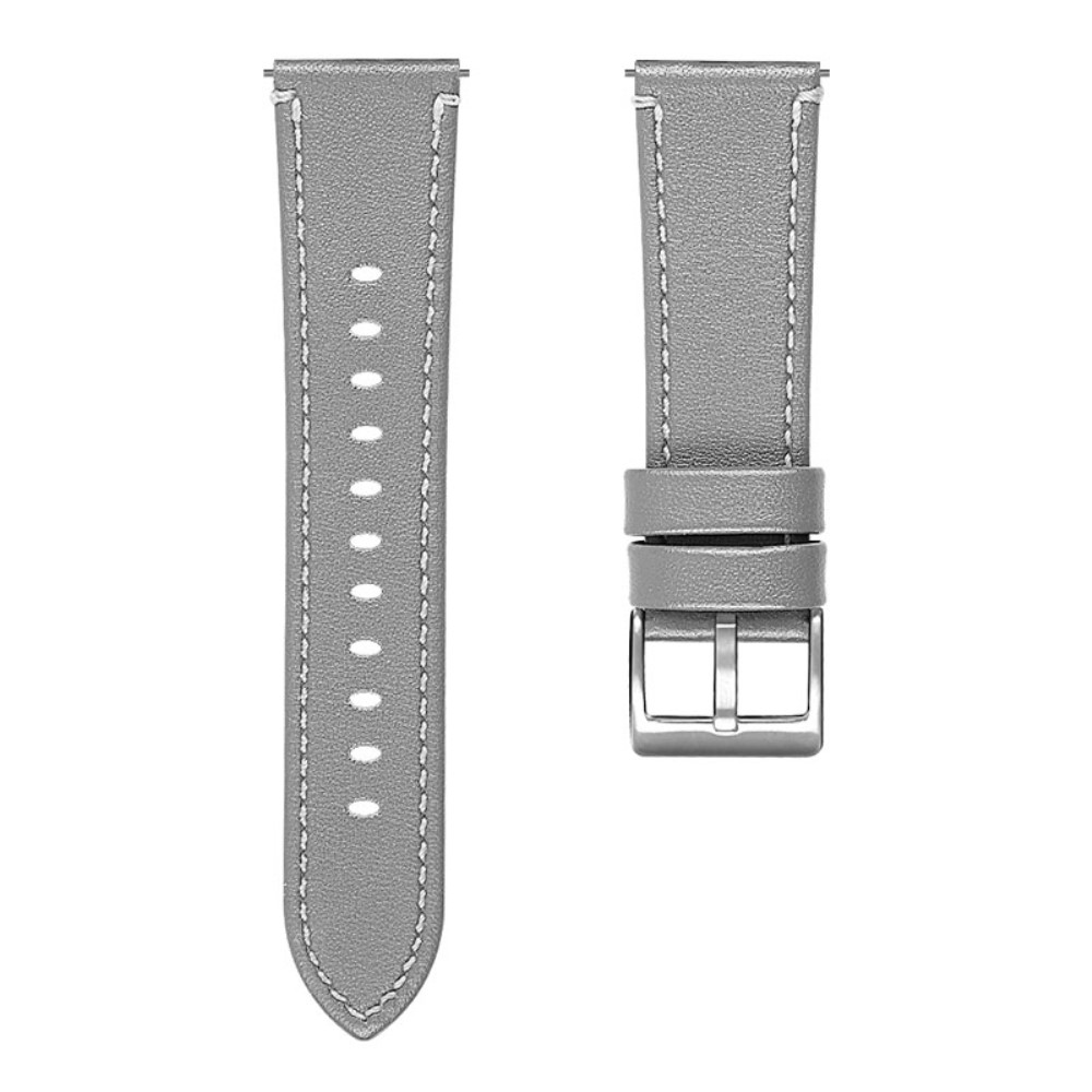 Δερμάτινο λουράκι με μεταλλικό κούμπωμα για το  Xiaomi Watch 2 Pro/ Xiaomi Watch S3 Grey