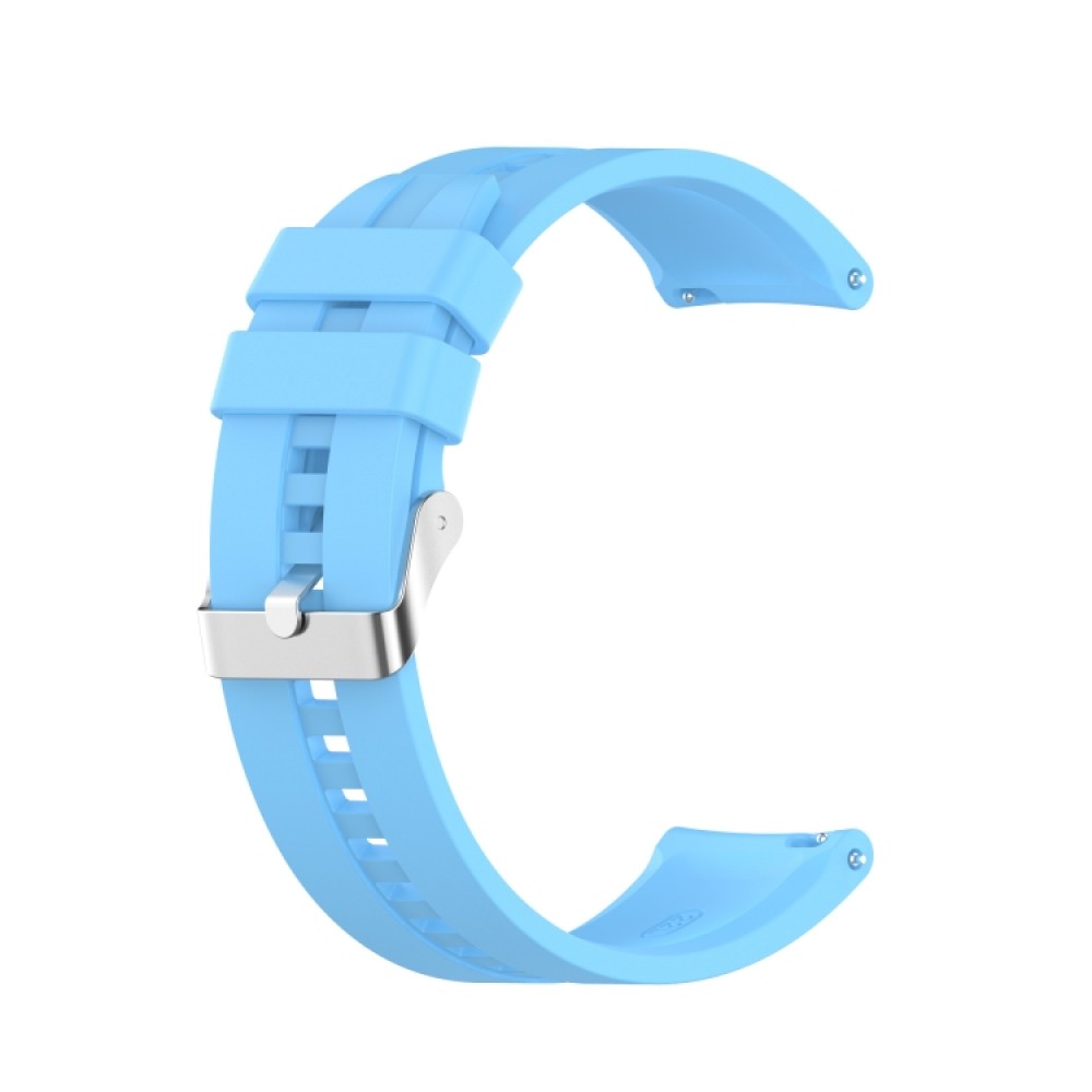 Λουράκι σιλικόνης με ασημί κούμπωμα για το Galaxy Watch 46mm/GEAR S3 CLASSIC / FRONTIER / Watch 3 (45mm) (Sky Blue)