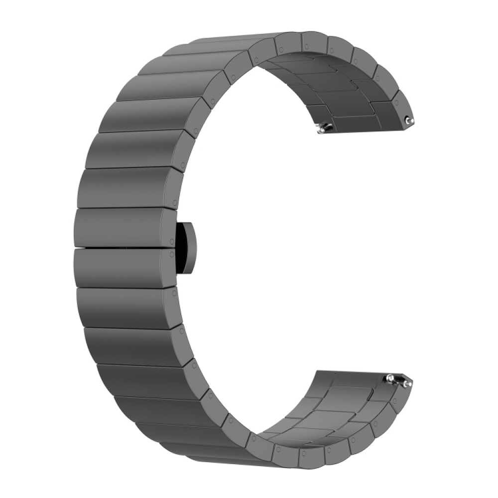 Λουράκι stainless steel bracelet με butterfly buckle για το Garmin Forerunner 255 / Vivoactive 4 / Venu 2 (45mm)  Grey