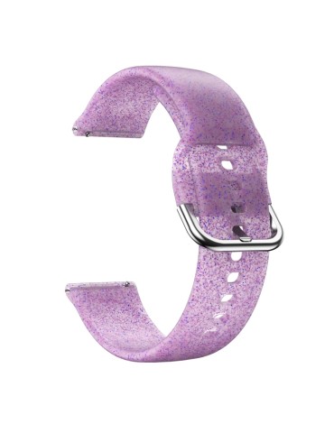 Λουράκι σιλικόνης glitter pattern για το  Amazfit GTS 3 -  Purple