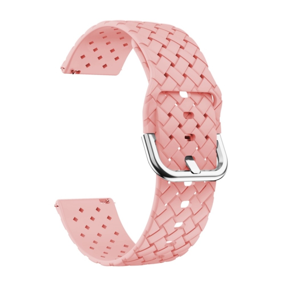 Λουράκι σιλικόνης weave pattern για το  Amazfit GTS 3 -  Pink