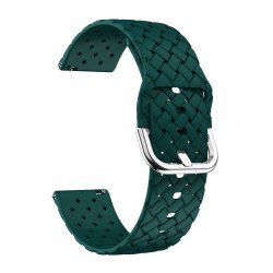 Λουράκι σιλικόνης weave pattern για το Samsung Galaxy Watch 6 (40mm)/(44mm) / Samsung Galaxy Watch 6 classic (43mm)/(47mm) Green