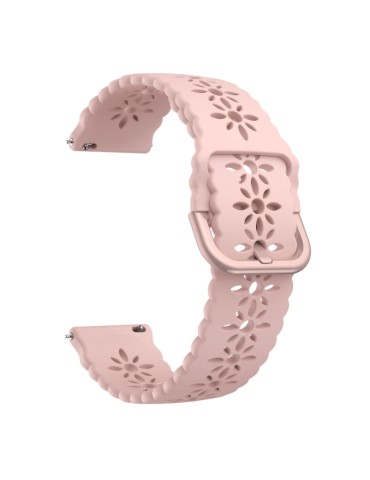 Λουράκι σιλικόνης flower pattern για το  Amazfit GTS 3 -  Pink