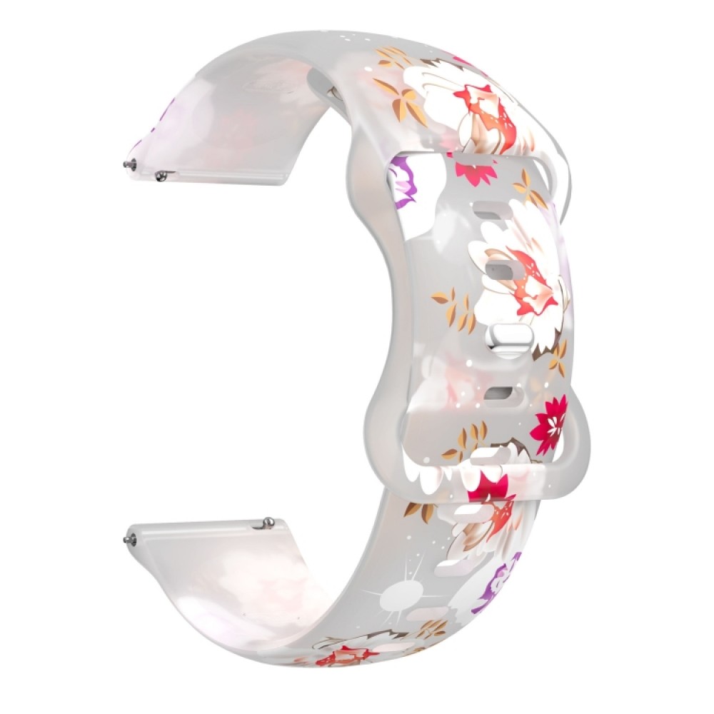 Λουράκι σιλικόνης για το Samsung Galaxy Watch7 40mm/ Samsung Galaxy Watch7 44mm Pink Flowers Λουράκι σιλικόνης για το Samsung Galaxy Watch7 40mm/ Samsung Galaxy Watch7 44mm Pink Flowers