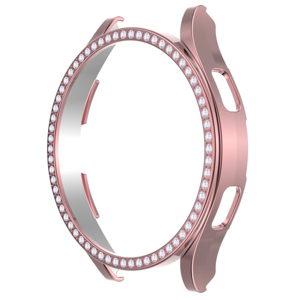 Θήκη προστασίας σκληρής σιλικόνης με διασκοσμητικά strass για το Samsung Galaxy Watch 4 Classic 42mm (Pink)